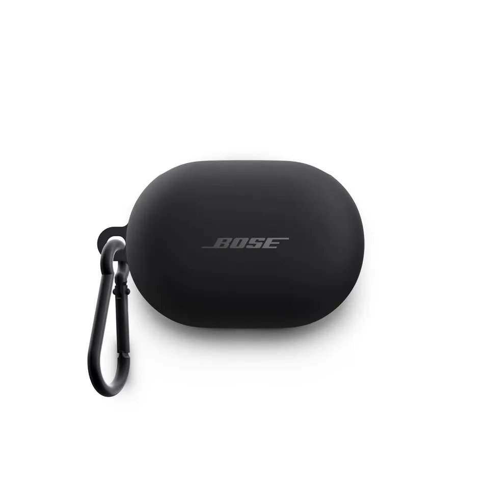 bose-quietcomfort-earbuds-transportetui-silikonh-lle-mit-aluminium-karabiner-led image 1