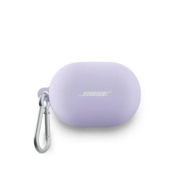 bose-quietcomfort-earbuds-transportetui-silikonh-lle-hellflieder-mit-karabiner image 1
