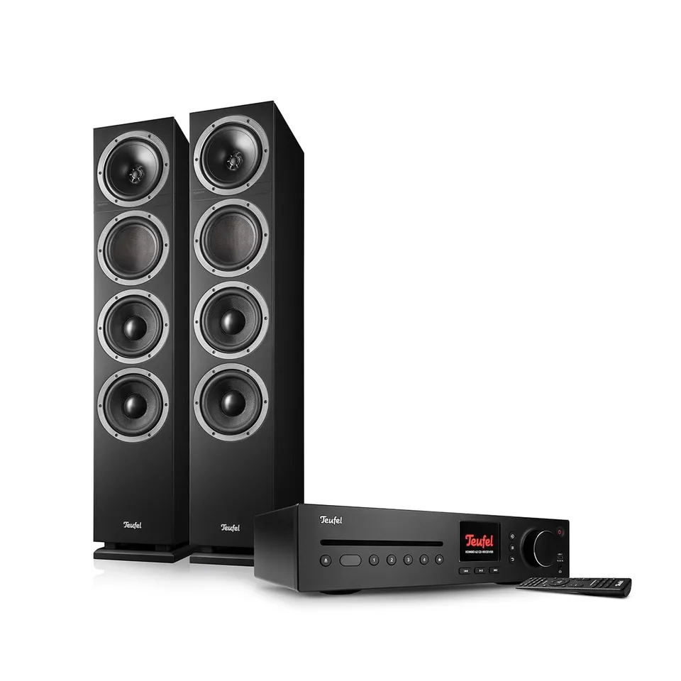 teufel-theater-500-kombo-2-stereo-anlage-3-wege-standlautsprecher-set-mit-kombo- image 1