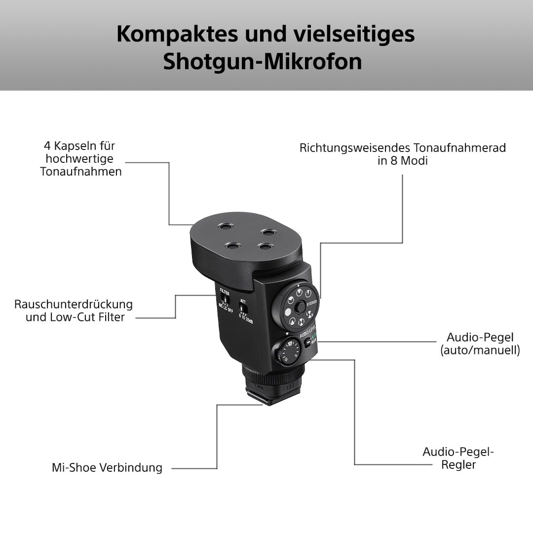 sony-ecm-m1-kabelloses-shotgun-mikrofon-mit-8-audioaufnahme-modi-mi-shoe-kompakt image 4