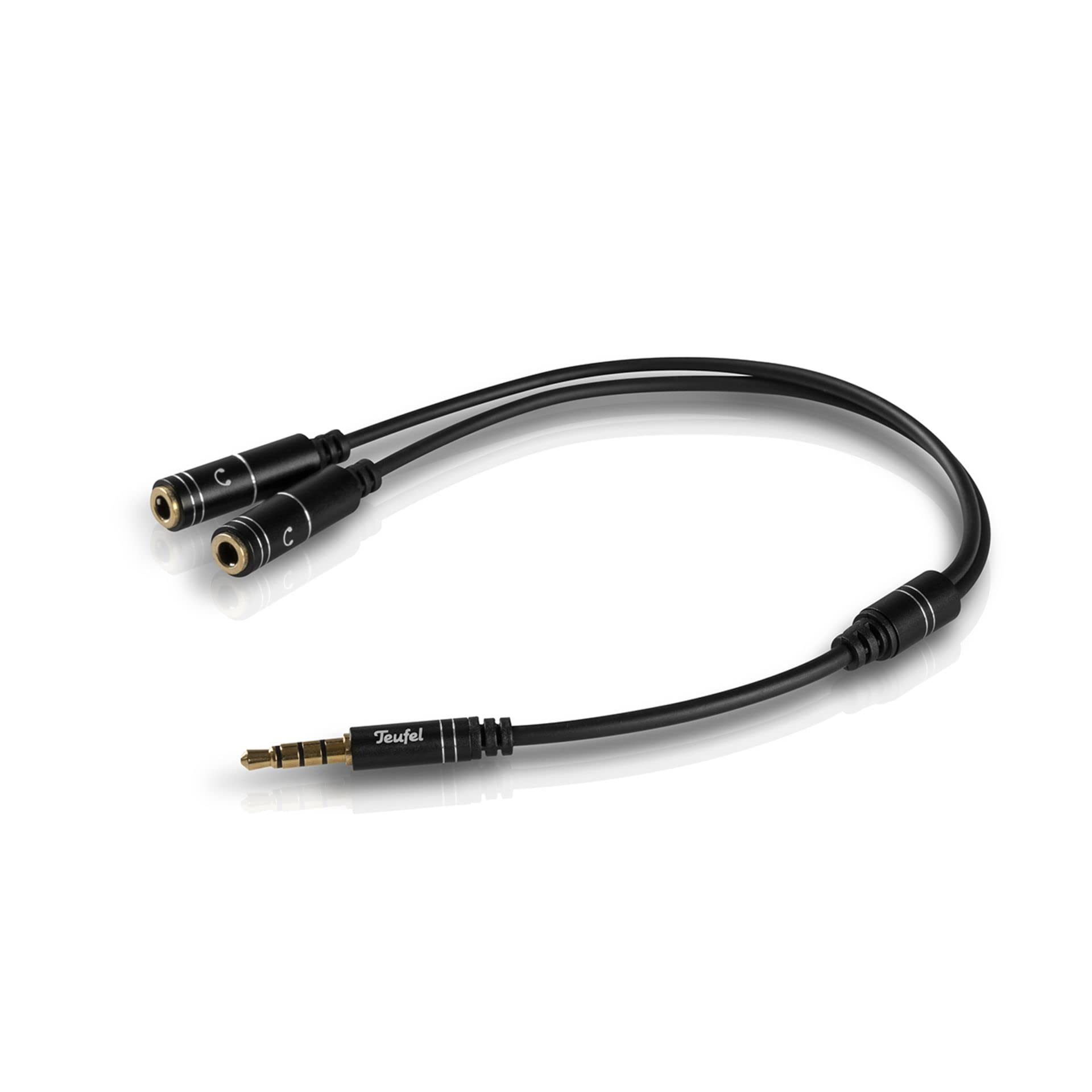 teufel-audio-y-splitter-kopfh-rer-kabeladapter-3-5-mm-klinke-stecker-amp-buchsen image 1