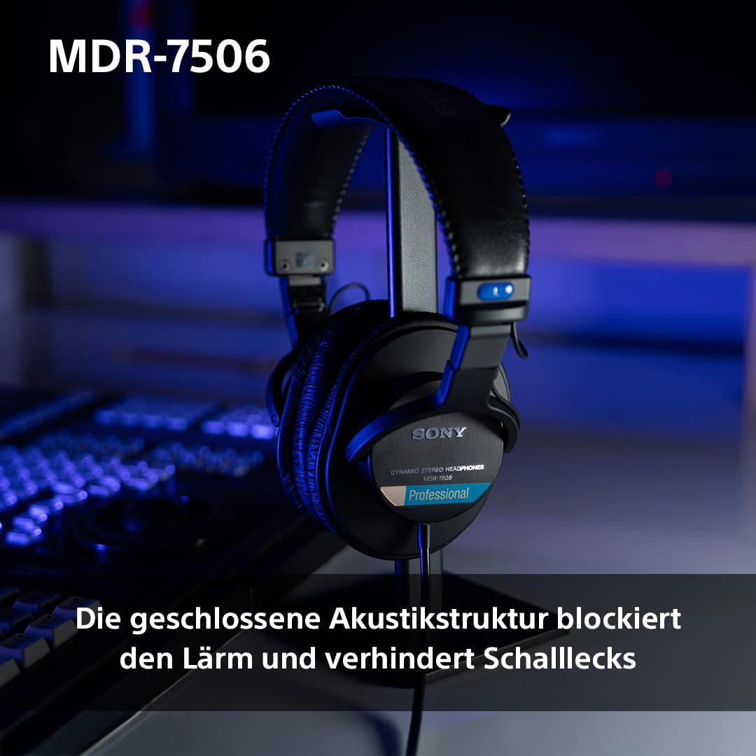 sony-mdr-7506-geschlossener-kabelgebundener-studio-monitor-kopfh-rer-10-hz-20-kh image 4