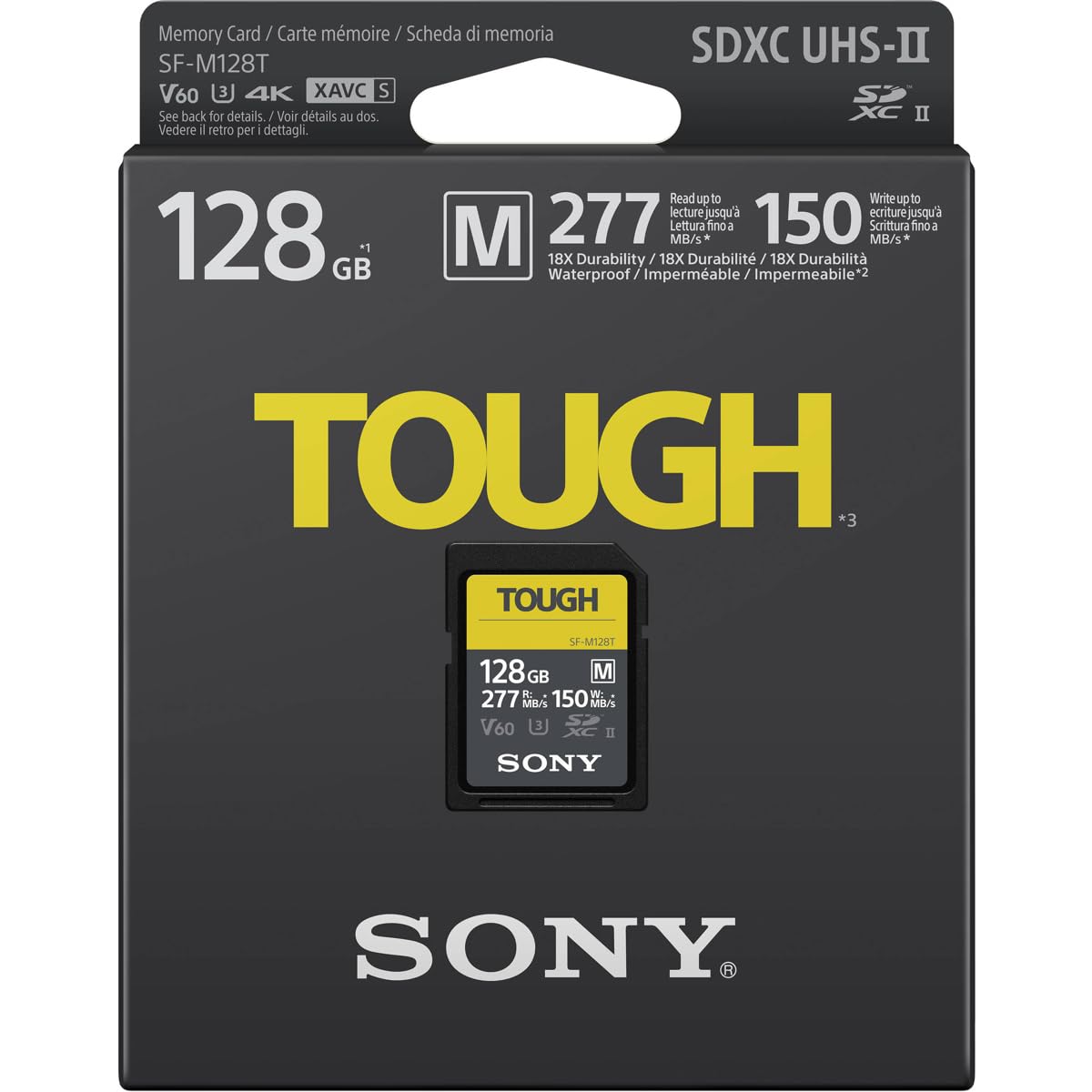 sony-sf-m128t-tough-128gb-sdxc-speicherkarte-uhs-ii-v60-class-10-bis-277-mb-s-le image 2