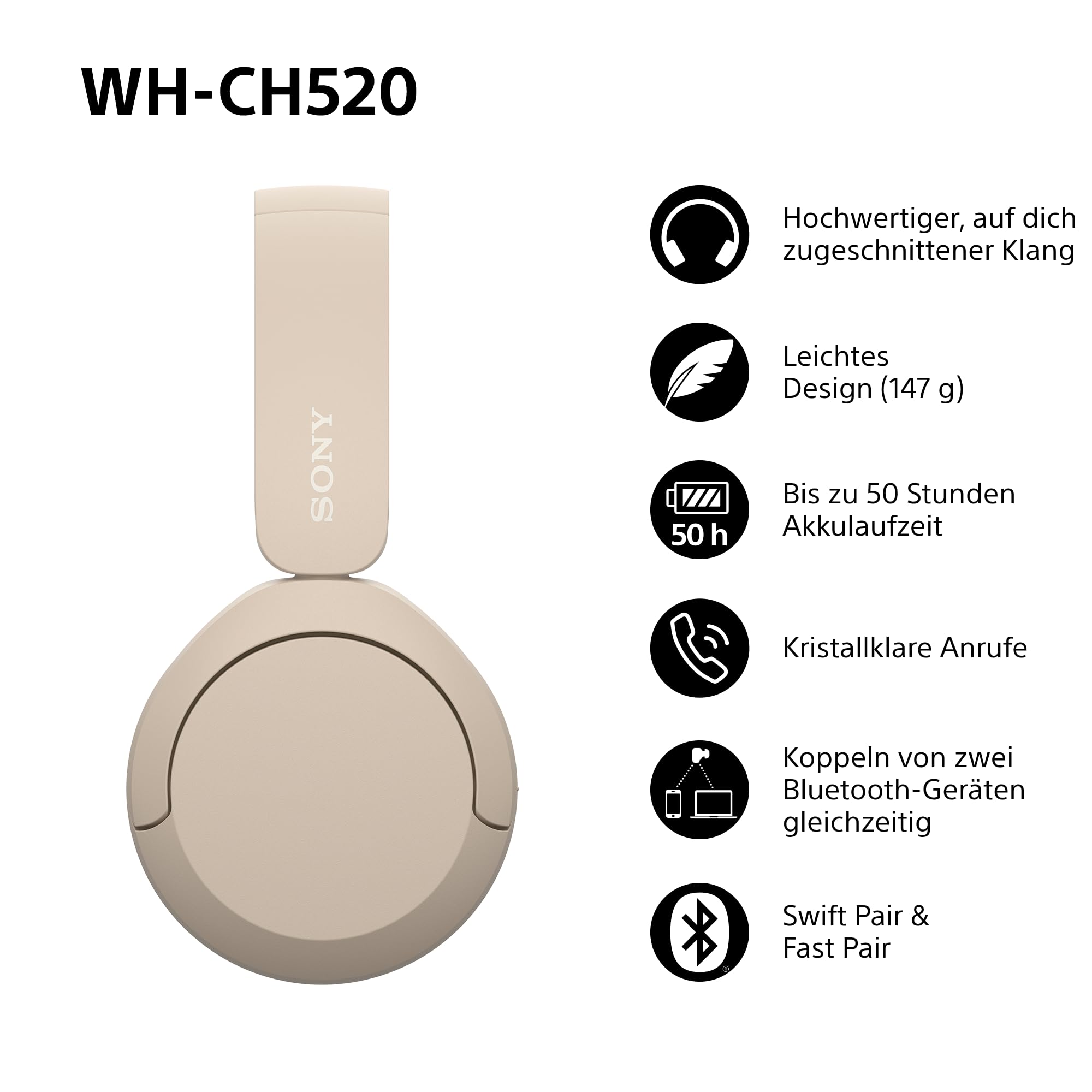 sony-wh-ch520-kabelloser-bluetooth-on-ear-kopfh-rer-mit-50-h-akkulaufzeit-schnel image 3
