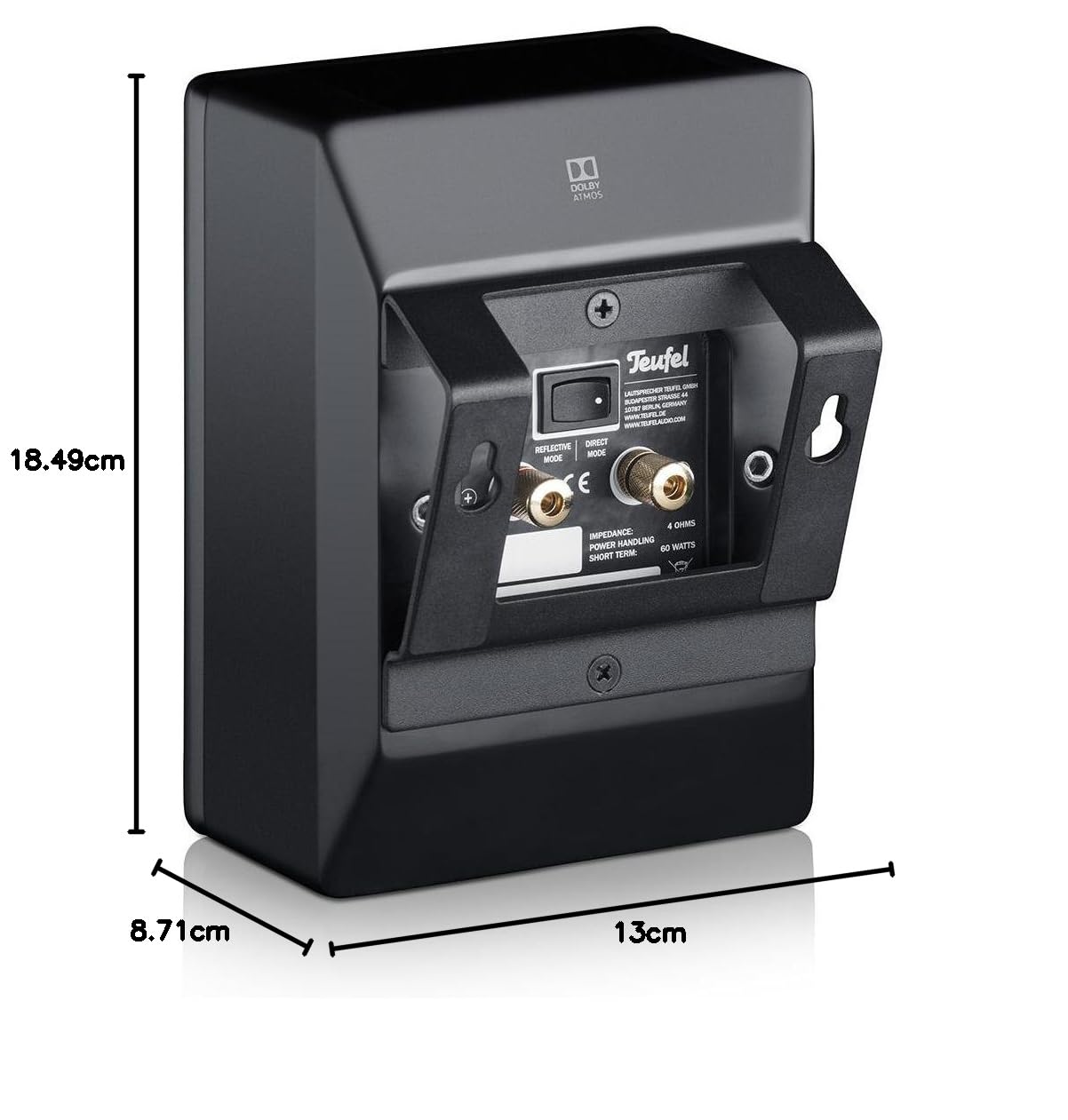 teufel-reflekt-dolby-atmos-lautsprecher-paar-upfiring-rear-speaker-wandhalterung image 7