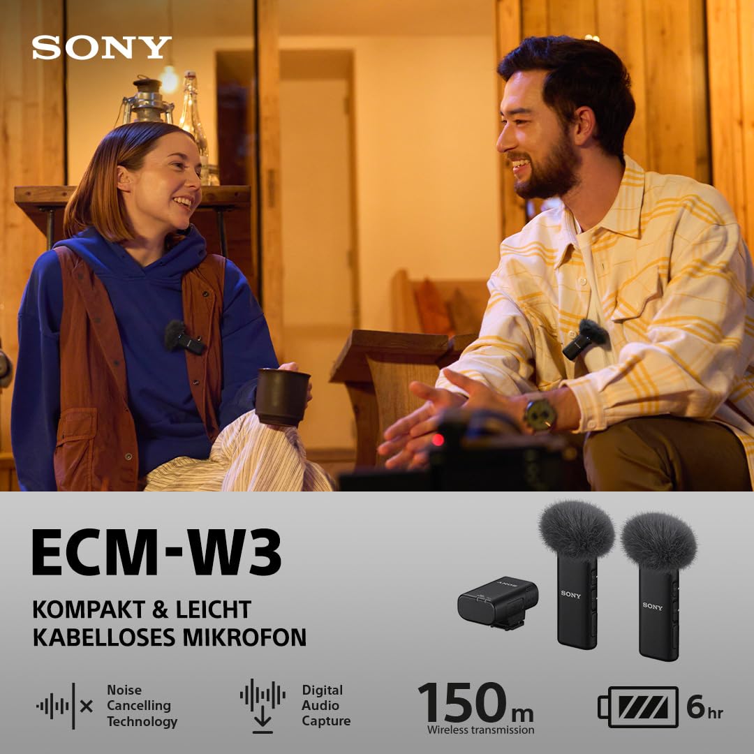 sony-ecm-w3-kabelloses-2-sender-mikrofonsystem-mit-receiver-und-ladestation-150- image 2