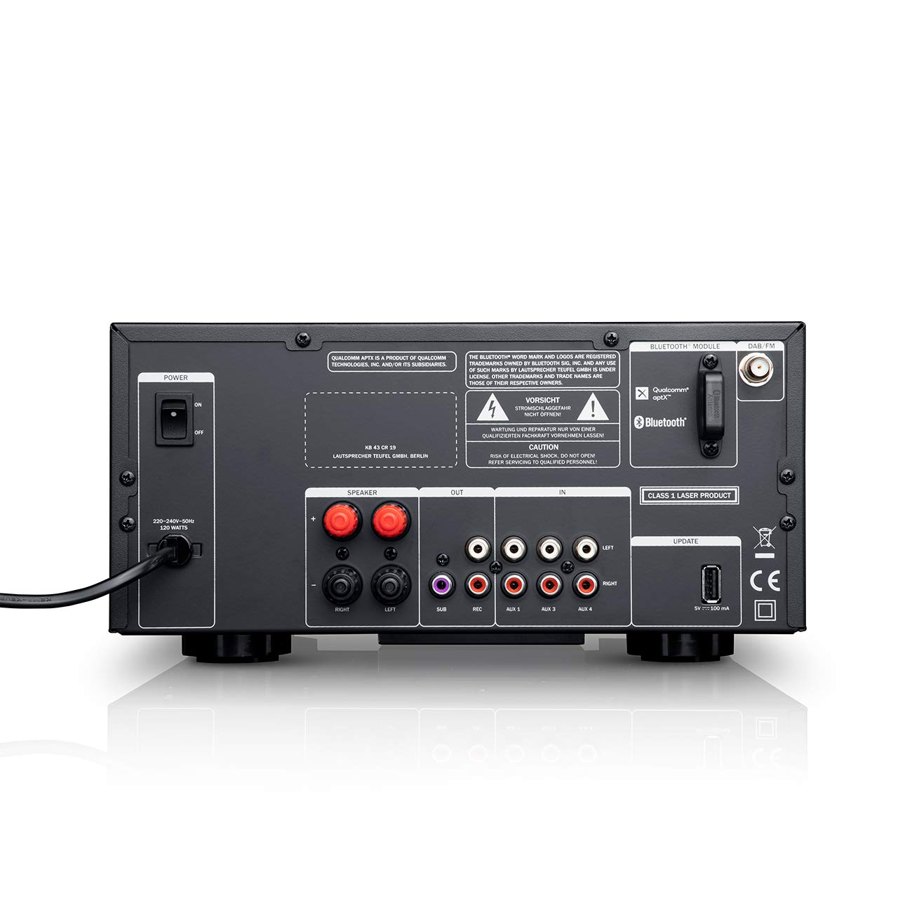 teufel-kombo-43-cd-receiver-kompakter-hifi-stereo-receiver-2-x-25-watt-bluetooth image 2