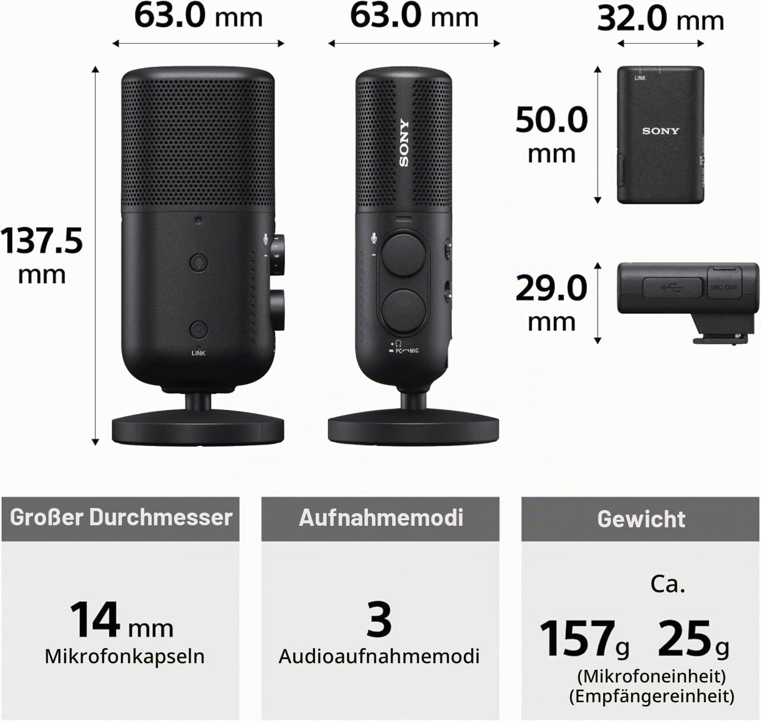 sony-ecm-s1-streaming-mikrofon-rauschunterdr-ckung-bluetooth-usb-echtzeit-stream image 5