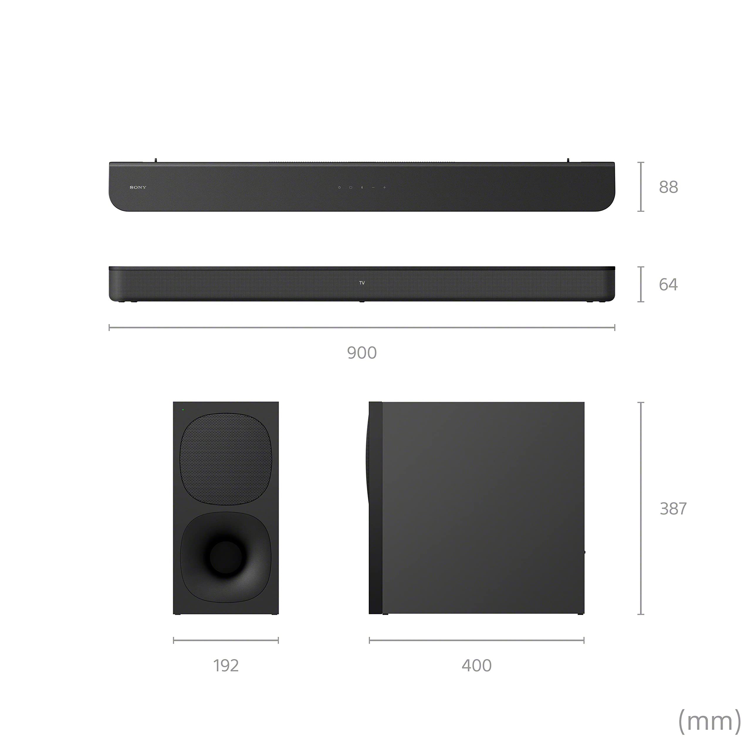 sony-ht-s400-2-1-kanal-soundbar-330w-mit-kabellosem-subwoofer-bluetooth-dolby-di image 3